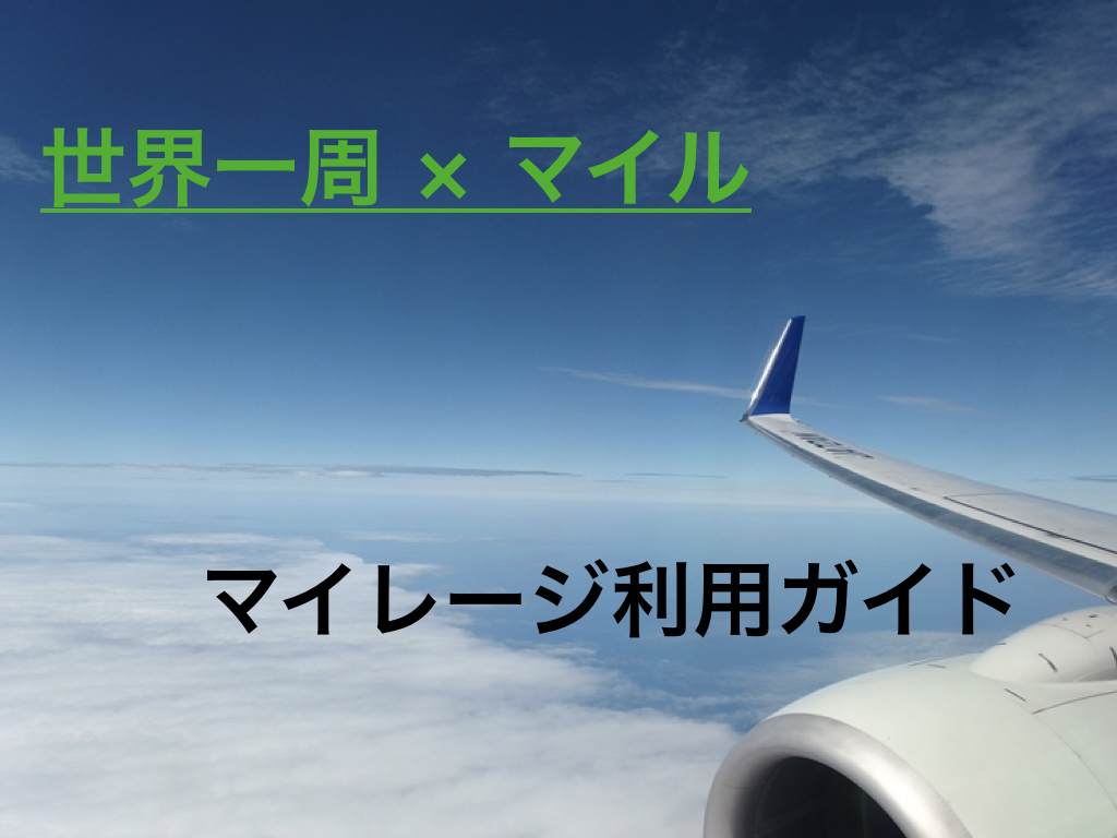 世界一周でマイルを利用するには 旅に使えるマイレージ使い方ガイド 世界一周の教科書 セカパカ バックパッカーの旅 旅行のバイブル